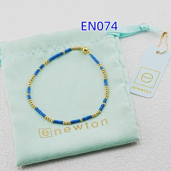 Enewton Blue Glass Tube Bead Bracelet - Picture 2 of 4